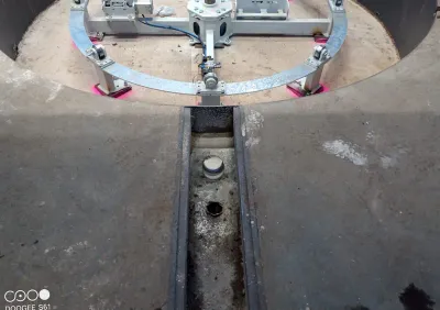 Jadrové vŕtanie otvoru pre rekuperáciu v panelákovom byte