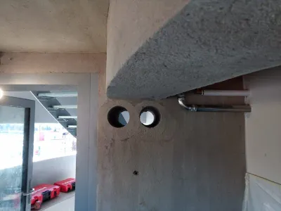 Diamantové vŕtanie prestupu pre vzduchotechniku